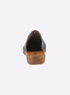 Pantoletten|airsoft modern+ Clog taubenblau