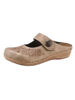 Pantoletten|Franken Schuhe Clog taupe