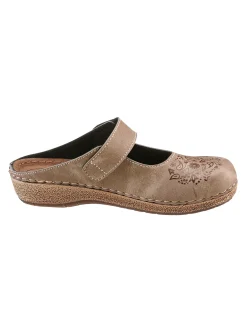 Pantoletten|Franken Schuhe Clog taupe