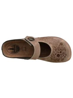 Pantoletten|Franken Schuhe Clog taupe