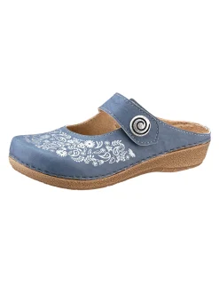 Pantoletten|Franken Schuhe Clog jeansblau