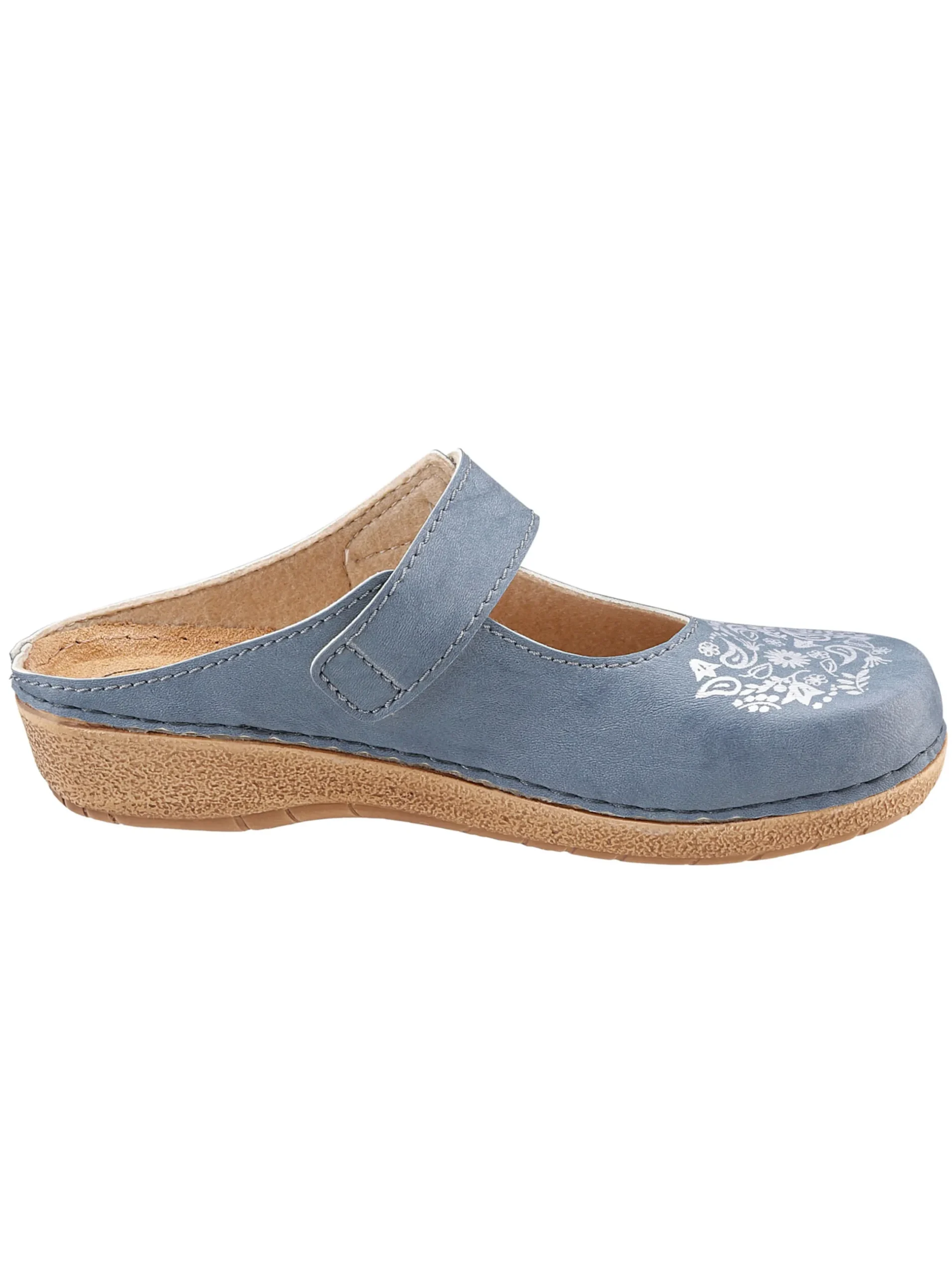 Pantoletten|Franken Schuhe Clog jeansblau