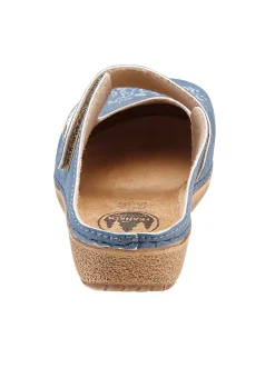 Pantoletten|Franken Schuhe Clog jeansblau