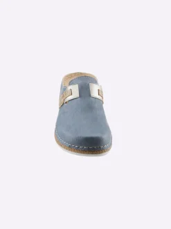 Pantoletten|Fischer Clog jeansblau
