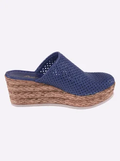 Pantoletten|Andrea Conti Clog jeansblau