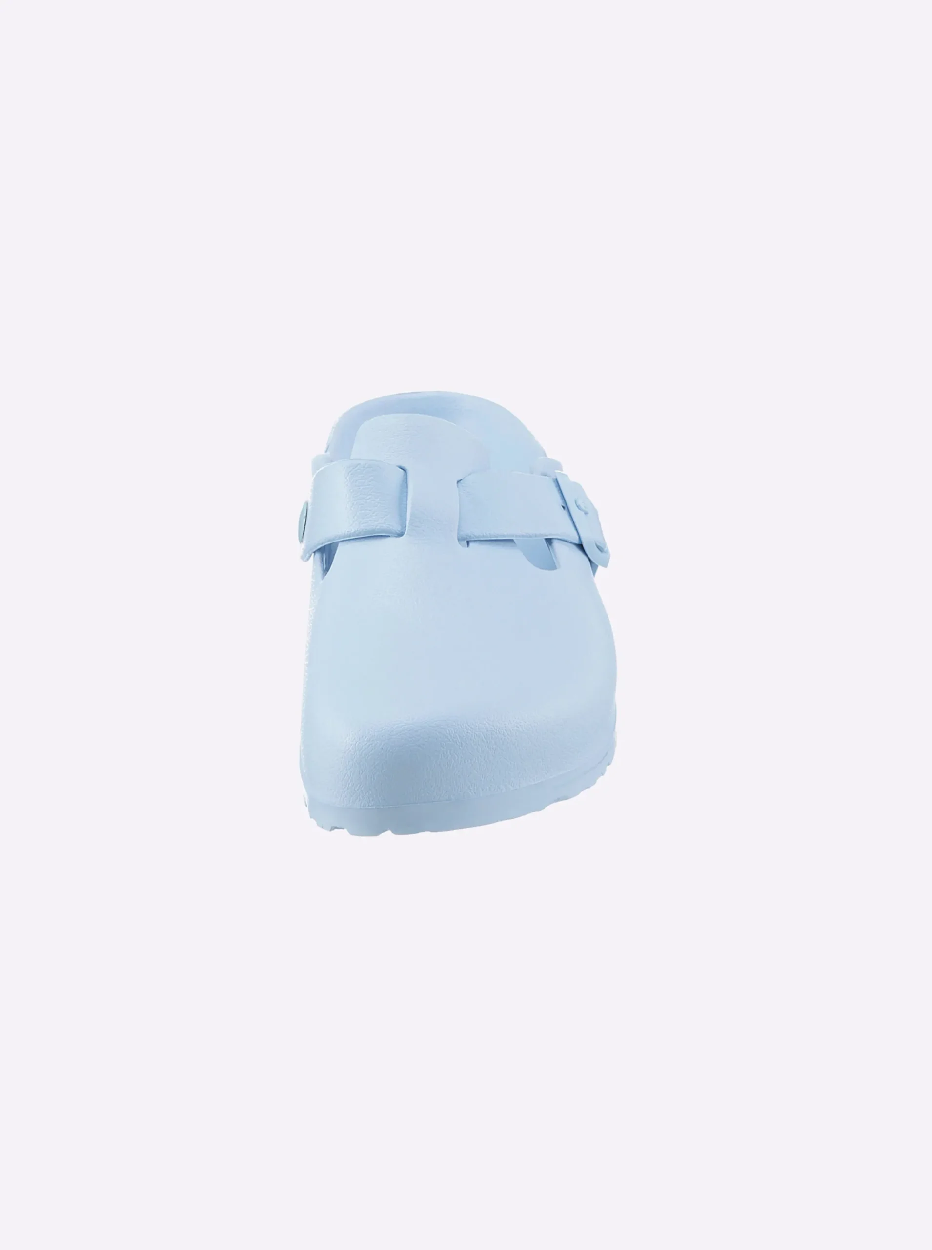 Pantoletten| Clog in Weite F hellblau