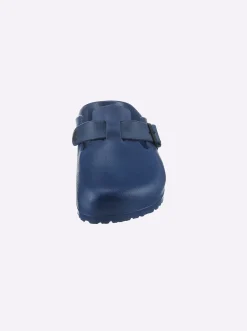 Pantoletten| Clog in Weite F dunkelblau