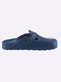 Pantoletten| Clog in Weite F dunkelblau