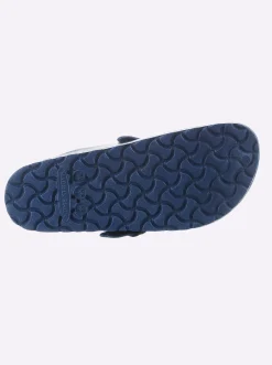 Pantoletten| Clog in Weite F dunkelblau