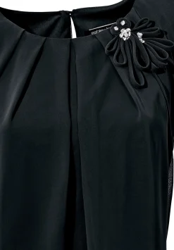 Abendkleider|heine Cocktailkleid mit Rüschen am Saum schwarz