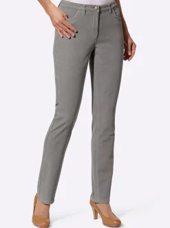 Hosen| Cordhose in Stretch-Qualität grau