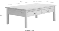 Tische|Home affaire Couchtisch weiß