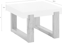 Tische|INOSIGN Couchtisch naturfarben/weiß