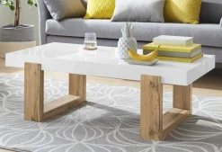 Tische|INOSIGN Couchtisch naturfarben/weiß