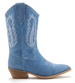 Stiefeletten|Stiefel|LASCANA Cowboy Boots denimblau