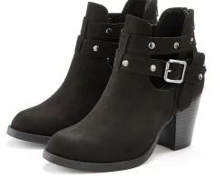 Stiefeletten|Stiefel|LASCANA Cowboy Stiefelette schwarz