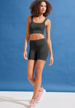 Strandmode|Shirts|LASCANA Crop-Top schwarz