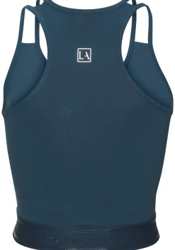 Blusen|LASCANA ACTIVE Crop-Top dunkelblau