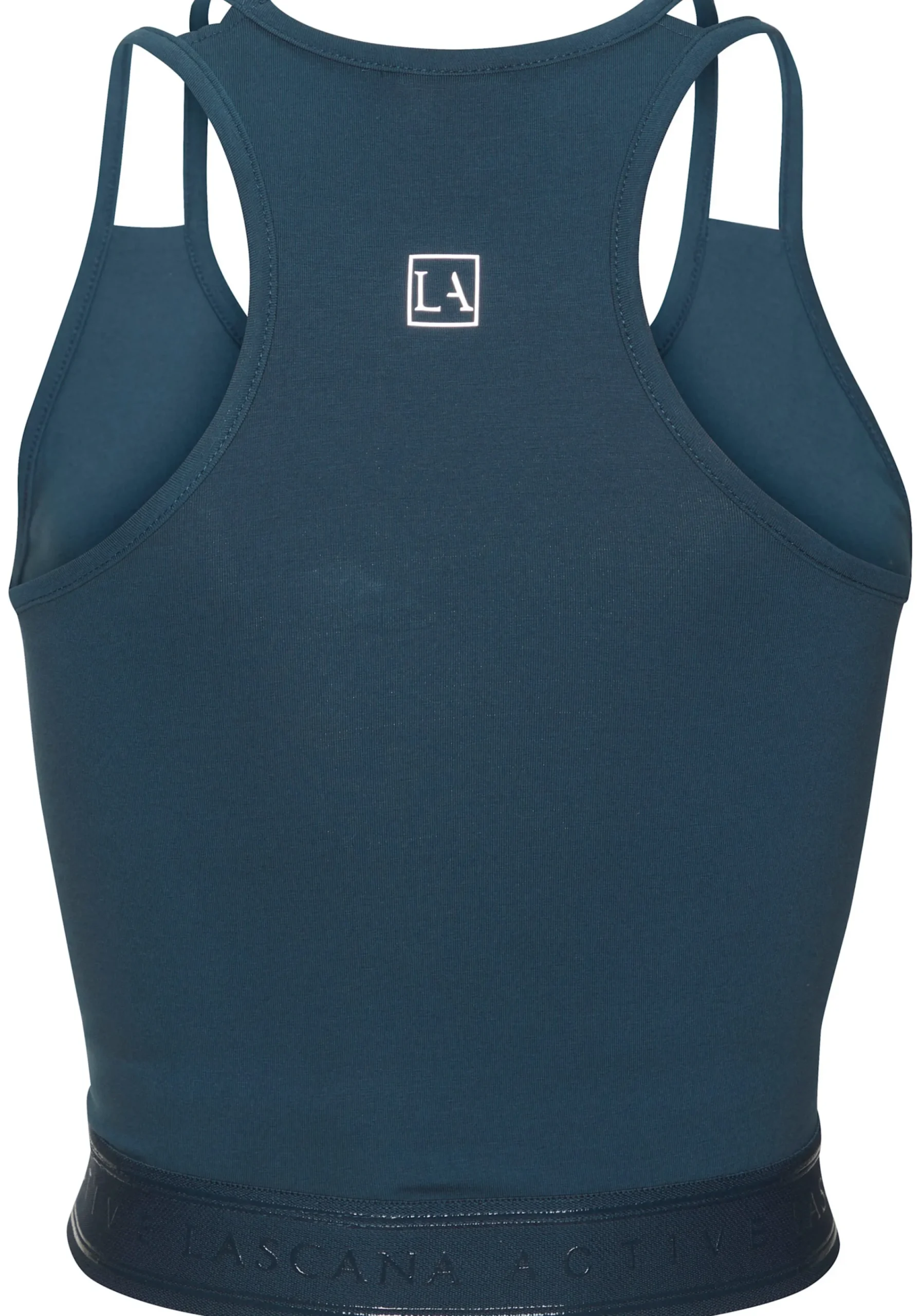 Blusen|LASCANA ACTIVE Crop-Top dunkelblau