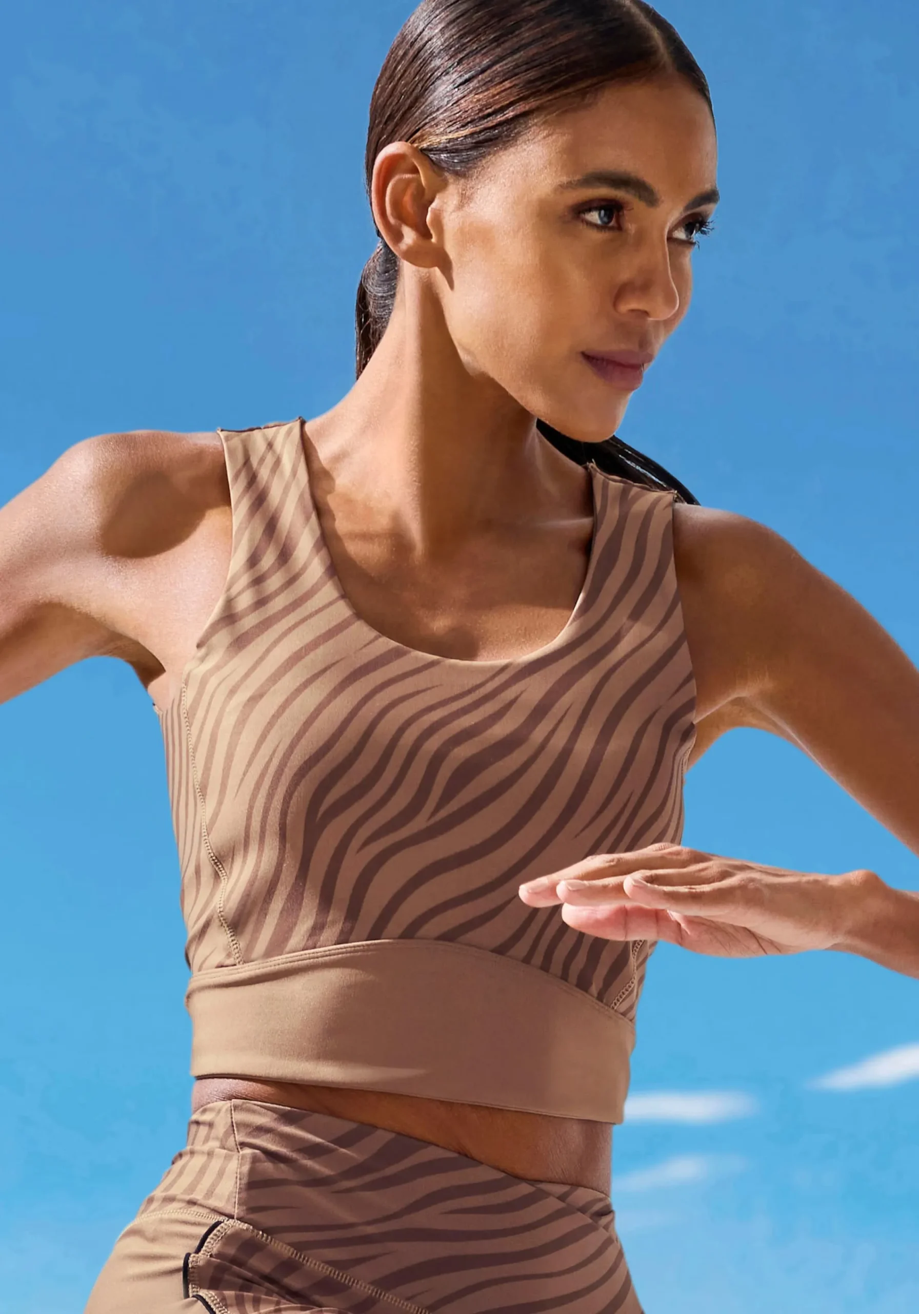 Shirts|LASCANA ACTIVE Crop-Top braun