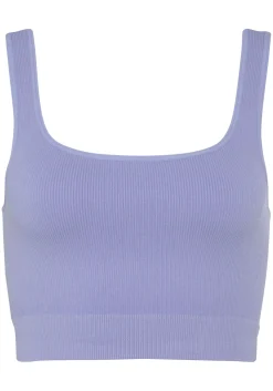 Strandmode|LASCANA Crop-Top lila