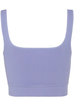 Strandmode|LASCANA Crop-Top lila