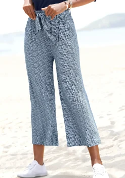 Hosen|LASCANA Culotte blaubedruckt