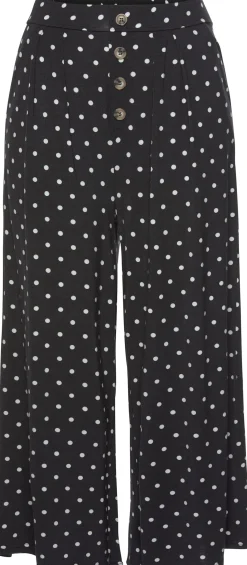 Strandmode|LASCANA Culotte schwarz-weiß-gepunktet