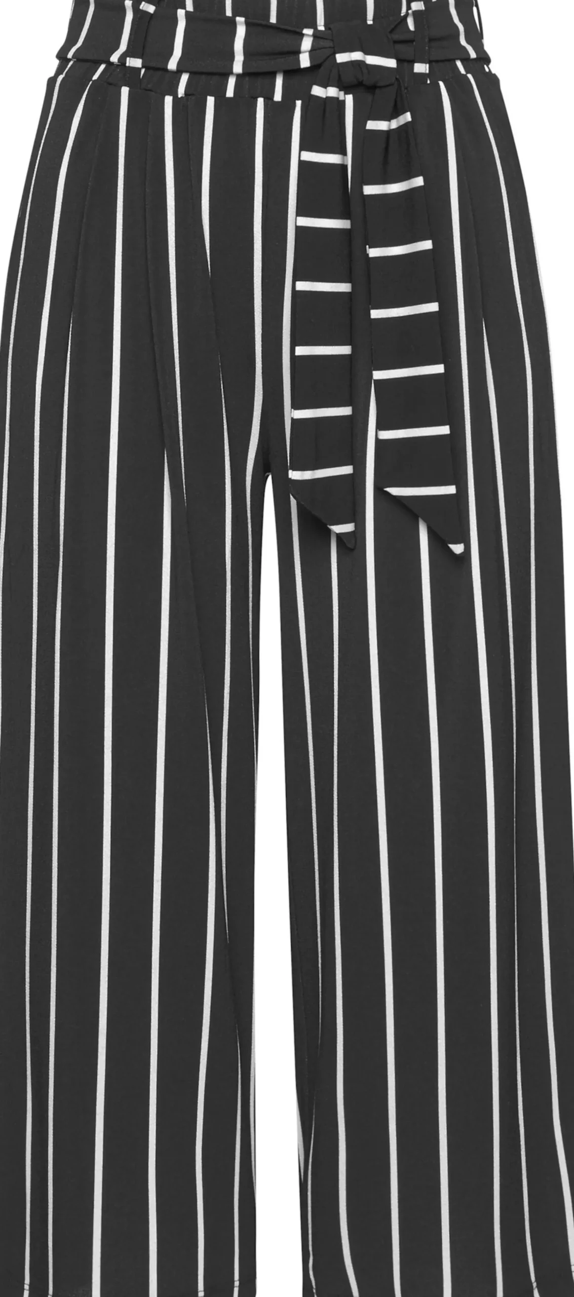 Strandmode|Hosen|LASCANA Culotte schwarz-weiß-gestreift