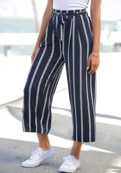 Strandmode|LASCANA Culotte marine-weiß-gestreift