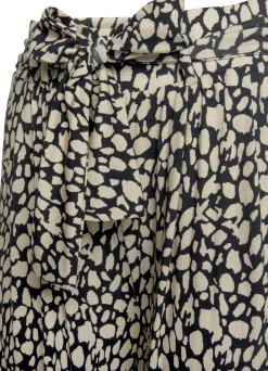 Strandmode|Hosen|LASCANA Culotte schwarz-sand-bedruckt