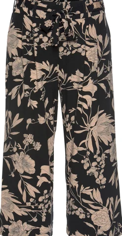 Strandmode|LASCANA Culotte schwarz-taupe-bedruckt