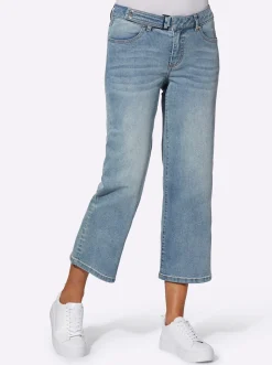 Basics|Jeans| Culotte in Denim-Qualität blue-bleached