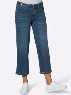 Hosen| Culotte in Denim-Qualität blue-stone-washed
