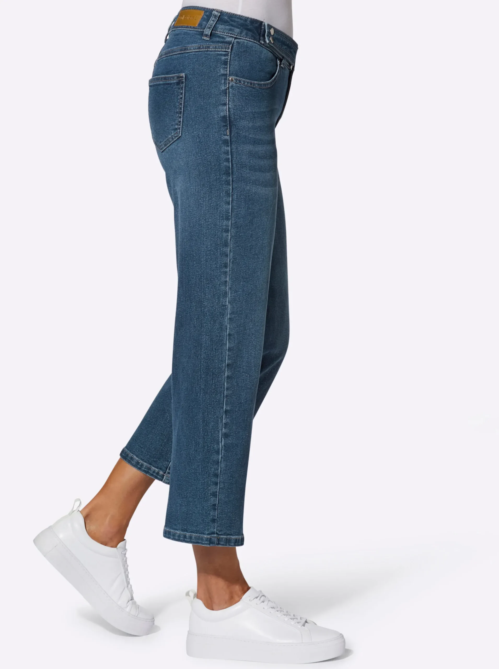 Hosen| Culotte in Denim-Qualität blue-stone-washed