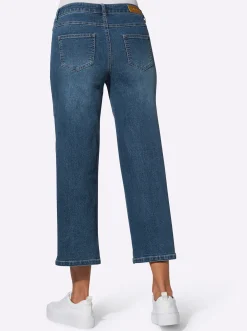 Hosen| Culotte in Denim-Qualität blue-stone-washed