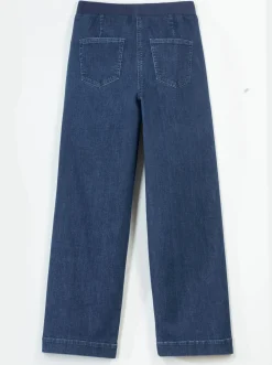 Jeans| Culotte in Schlupfform blue-stone-washed