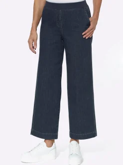 Jeans| Culotte in Schlupfform darkblue