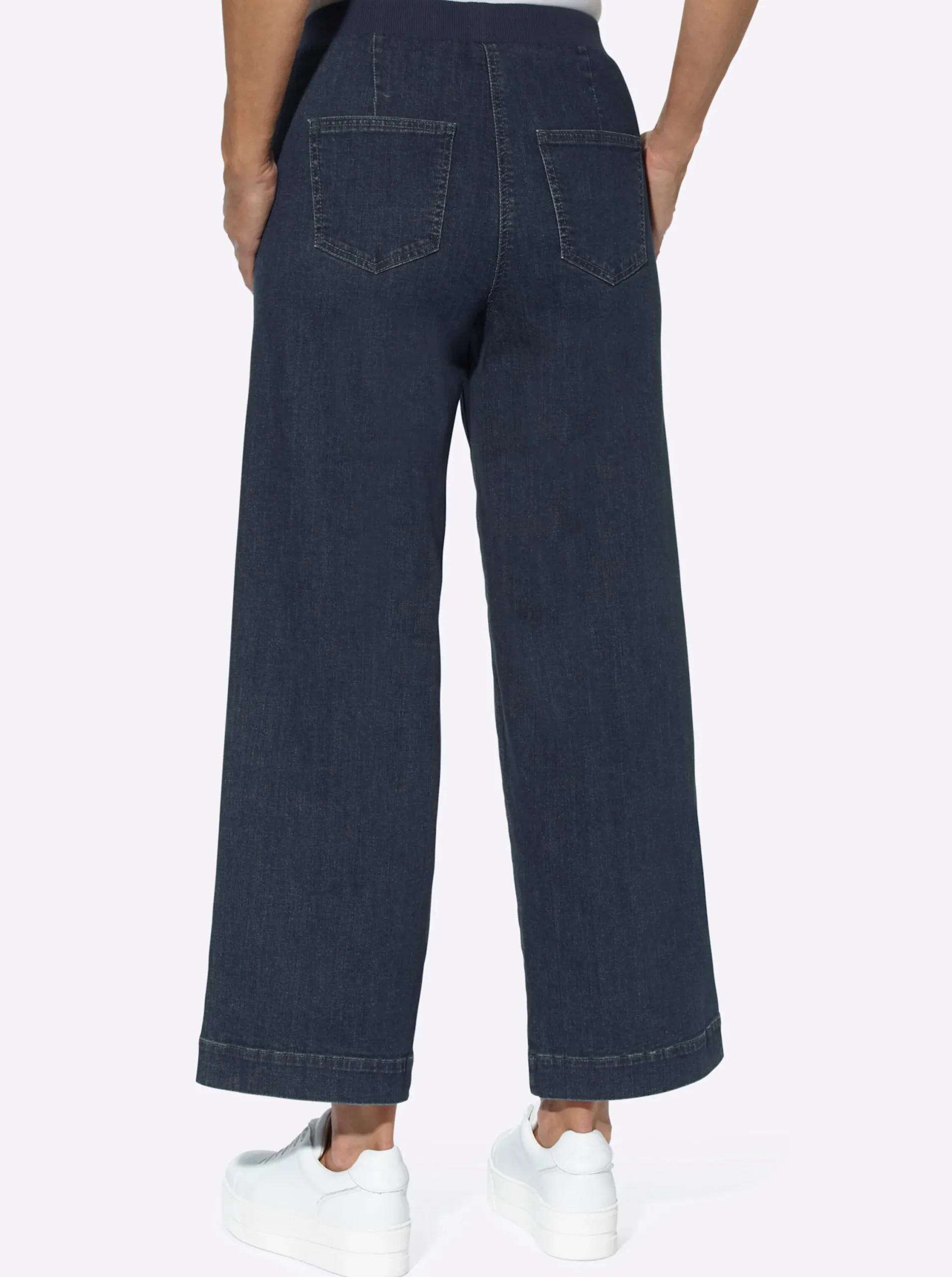 Jeans| Culotte in Schlupfform darkblue