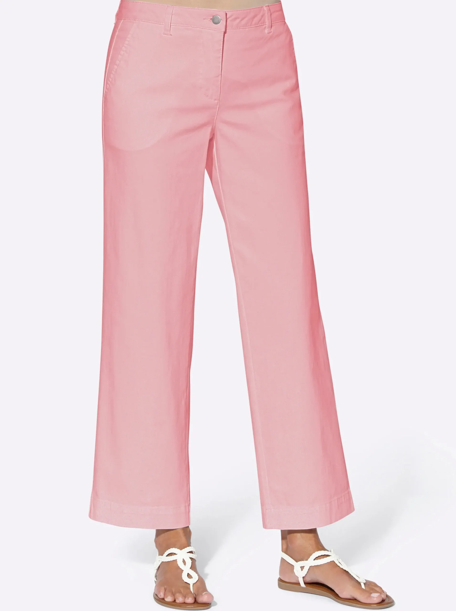 Hosen| Culotte mit aufgesetzten Taschen hinten hortensie