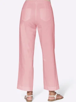 Hosen| Culotte mit aufgesetzten Taschen hinten hortensie