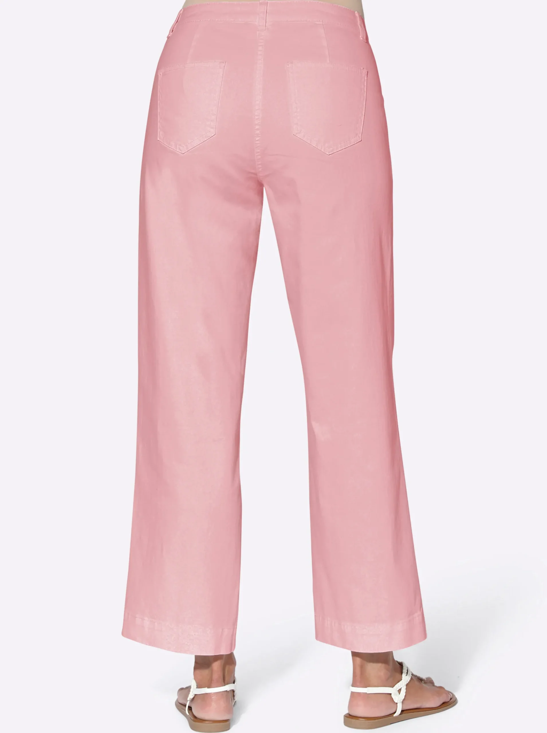 Hosen| Culotte mit aufgesetzten Taschen hinten hortensie