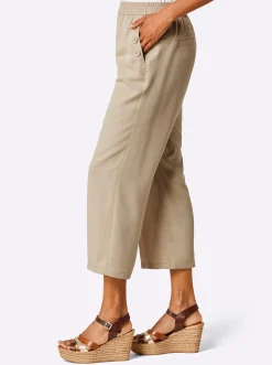 Hosen|Stehmann Comfort line Culotte mit Dehnbund beige