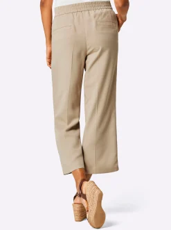 Hosen|Stehmann Comfort line Culotte mit Dehnbund beige