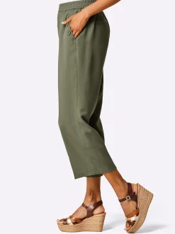 Hosen|Stehmann Comfort line Culotte mit Dehnbund khaki