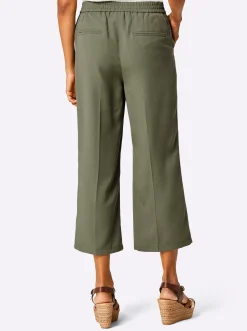 Hosen|Stehmann Comfort line Culotte mit Dehnbund khaki