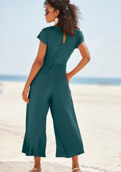Strandmode|Overalls|LASCANA Culotte-Overall petrol