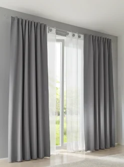 Gardinen & Rollos|heine home Dekoschal grau
