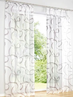 Gardinen & Rollos|heine home Dekostore weiß-taupe