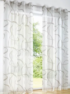 Gardinen & Rollos|heine home Dekostore weiß-taupe